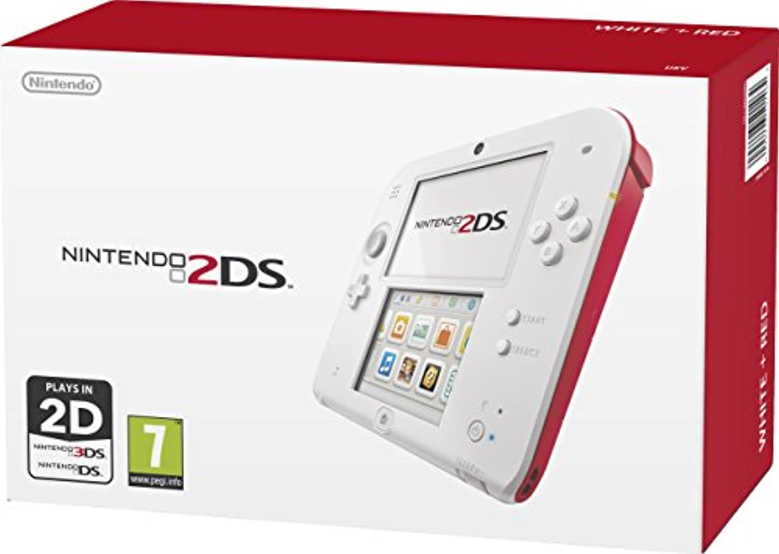 Amazon.com: Nintendo Handheld Console 2Ds - White/Red : Video Games